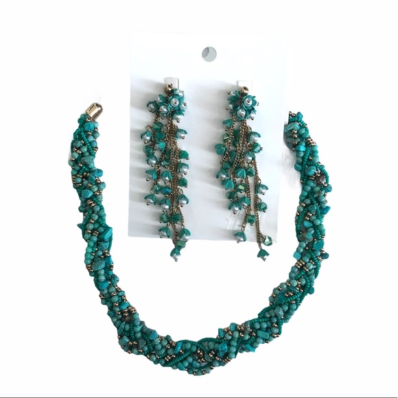 NWT H&M Necklace + Earring Set - Picture 8 of 9